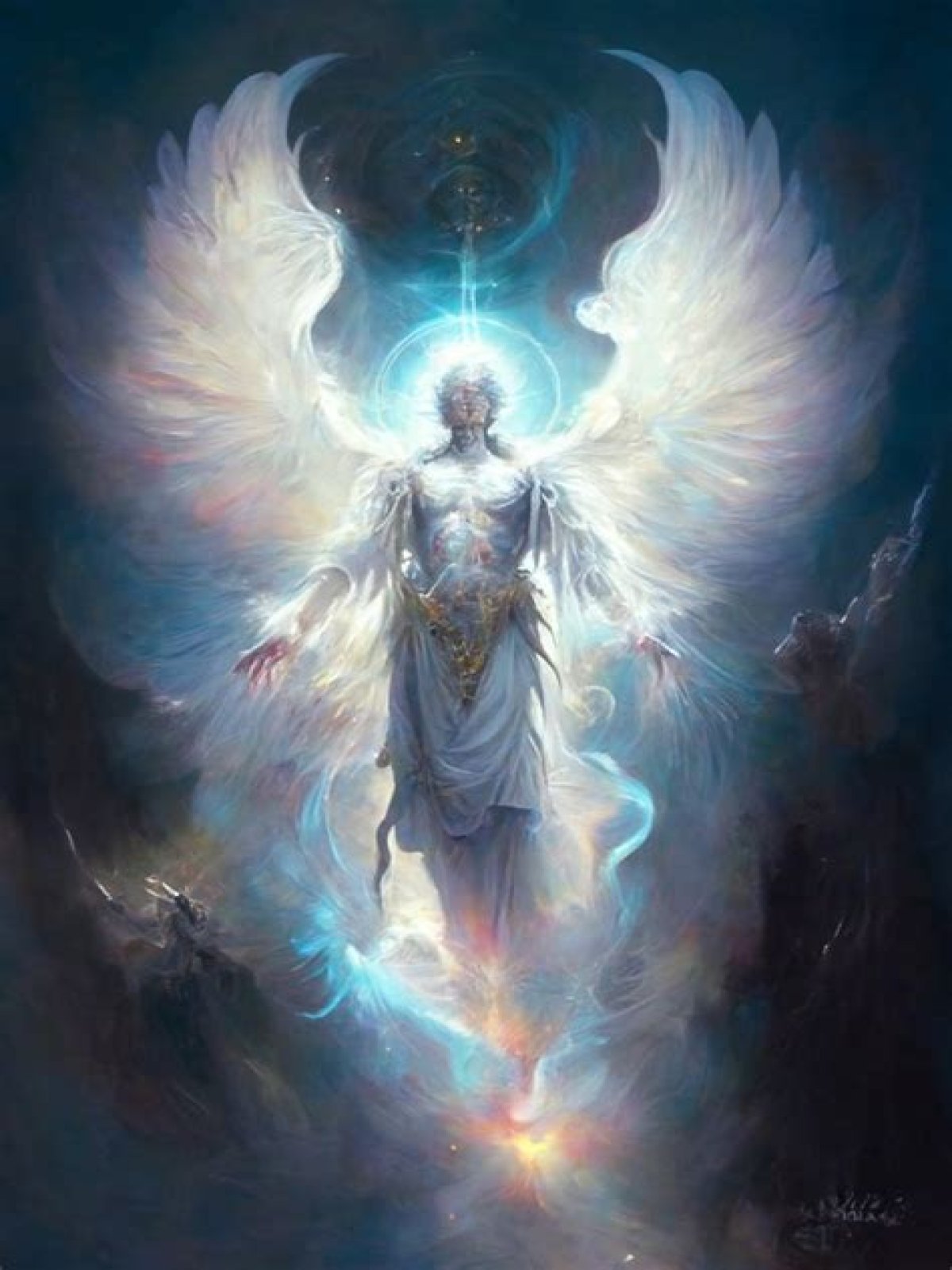 Are there any pictures of Angels in Cristian art?