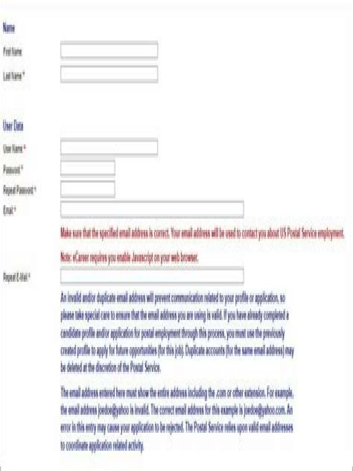 ecareers usps