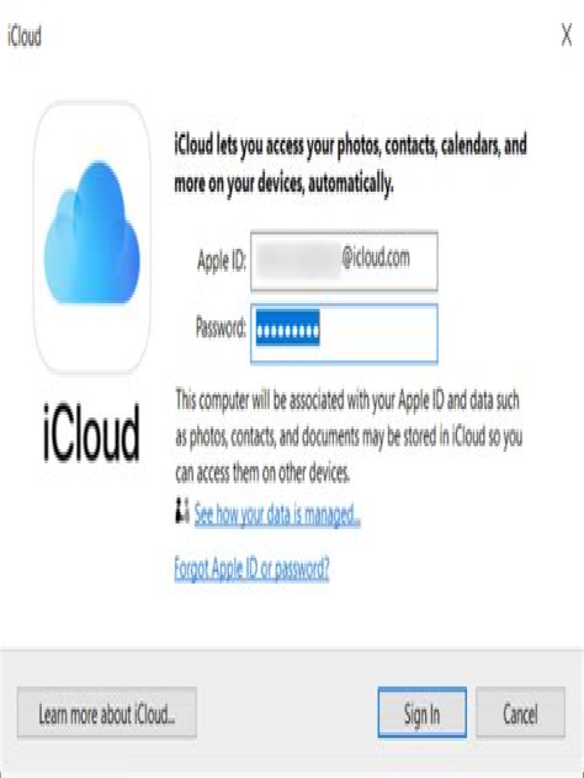 How can I access my iCloud without password or email?