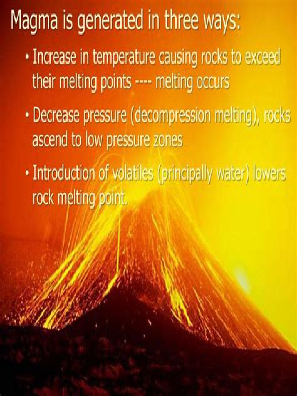 In What Ways Can Magma Be Generated From Solid Rock??