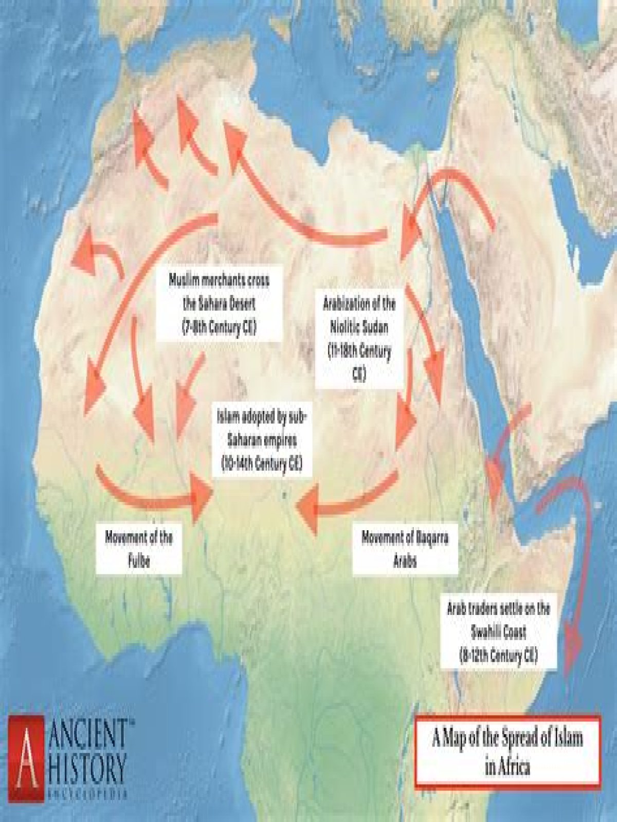 in what year did islam originate in the region of north africa and southwest asia?