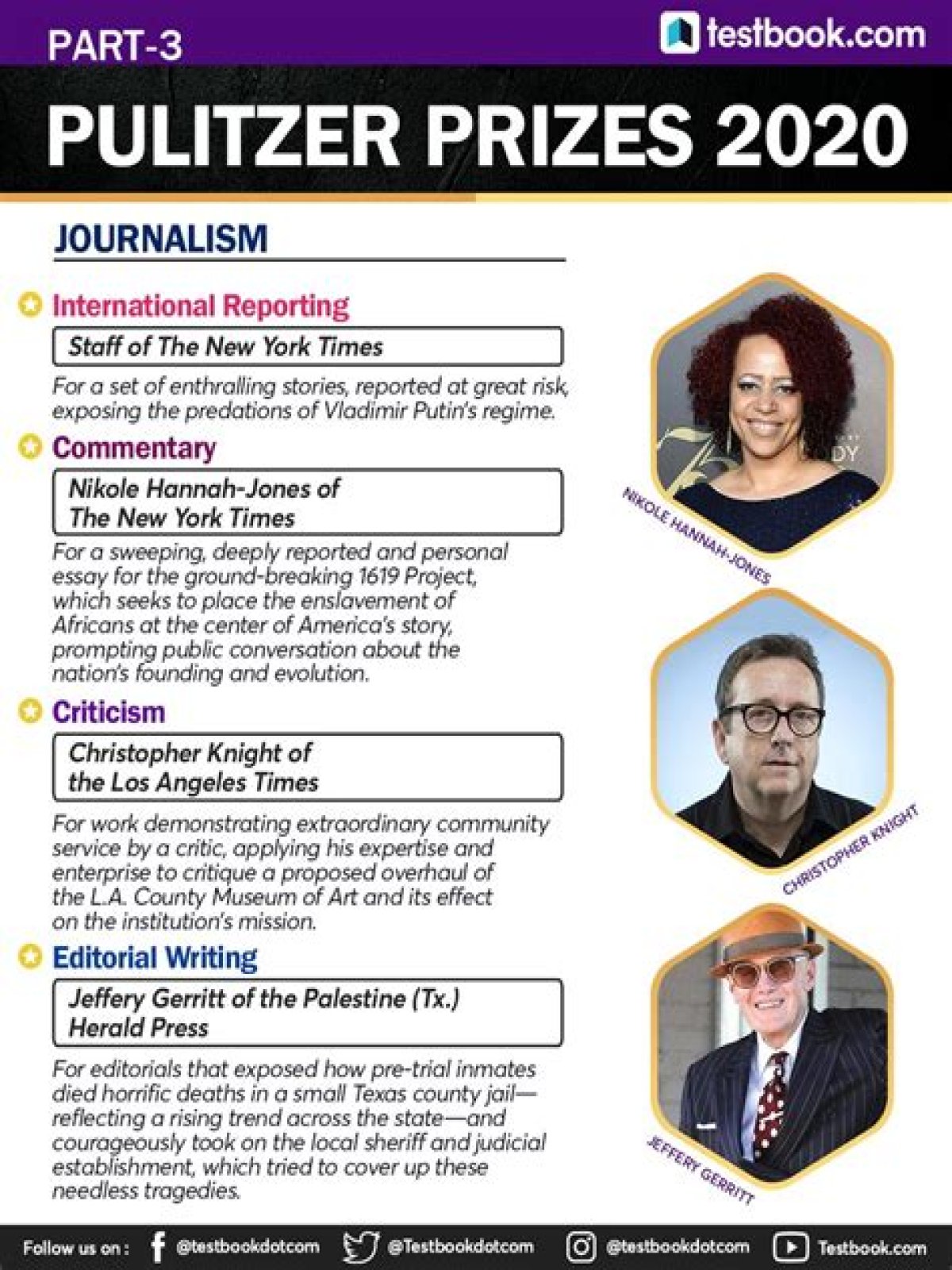 pulitzer prize categories