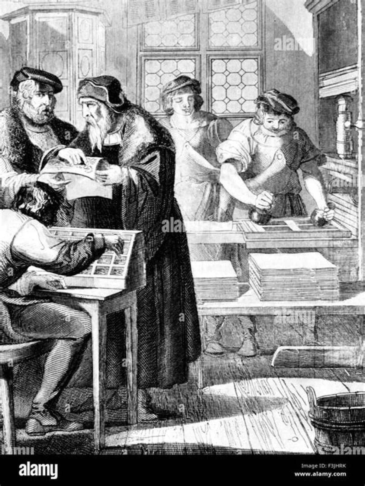 The advent of movable type printing