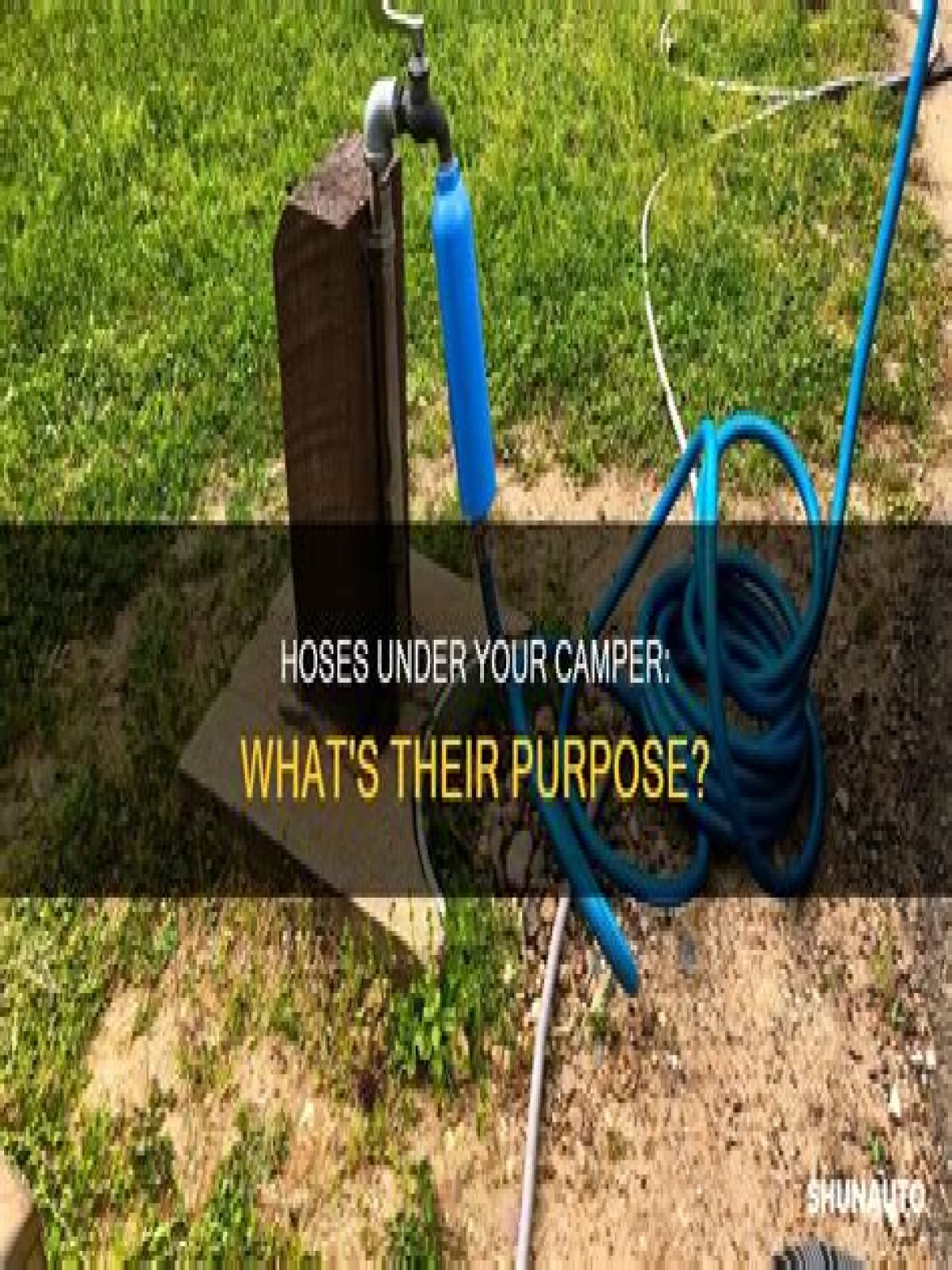 What are the red and white hoses under my camper?