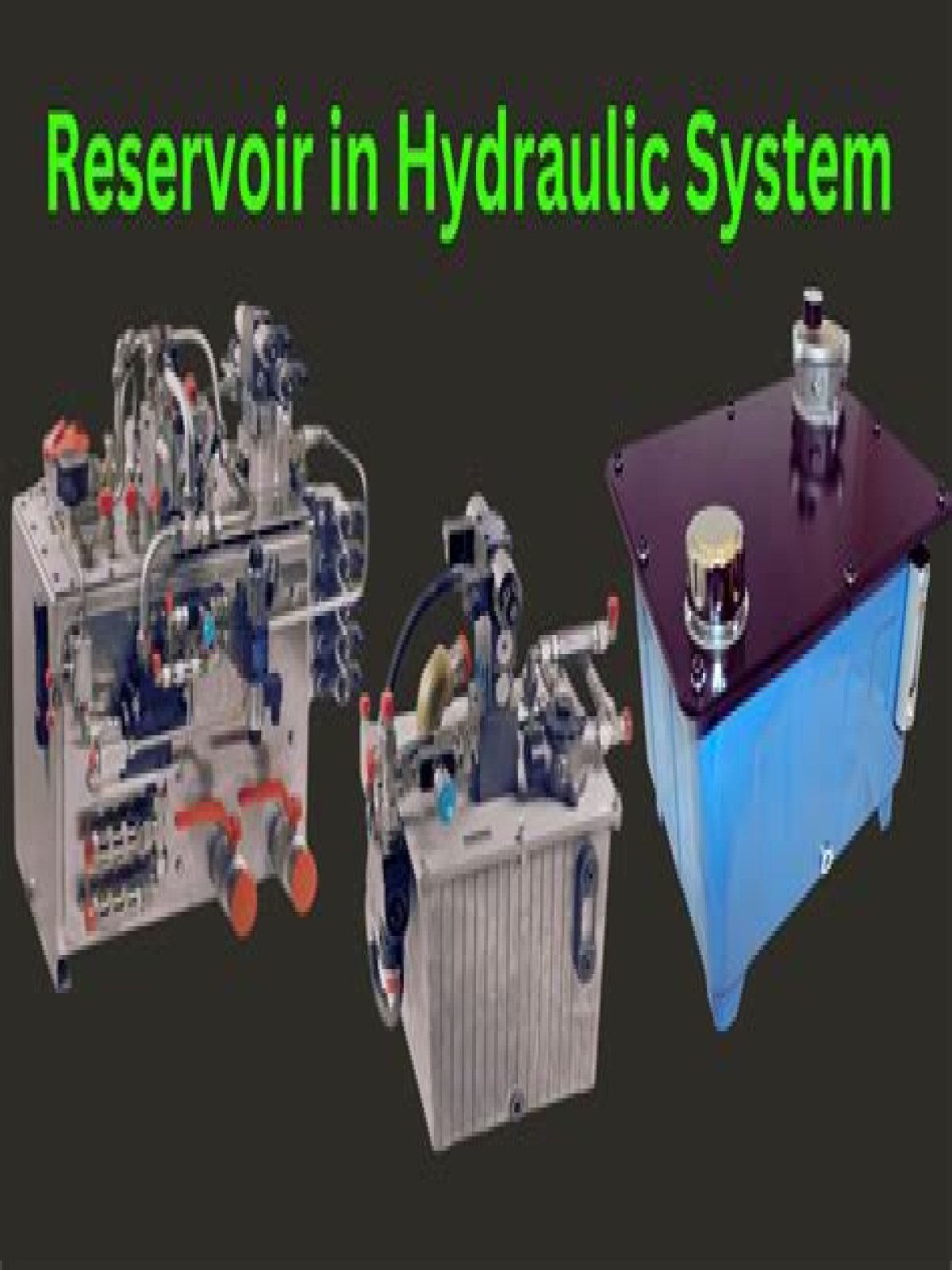 What are the two functions of the reservoir in a hydraulic system?