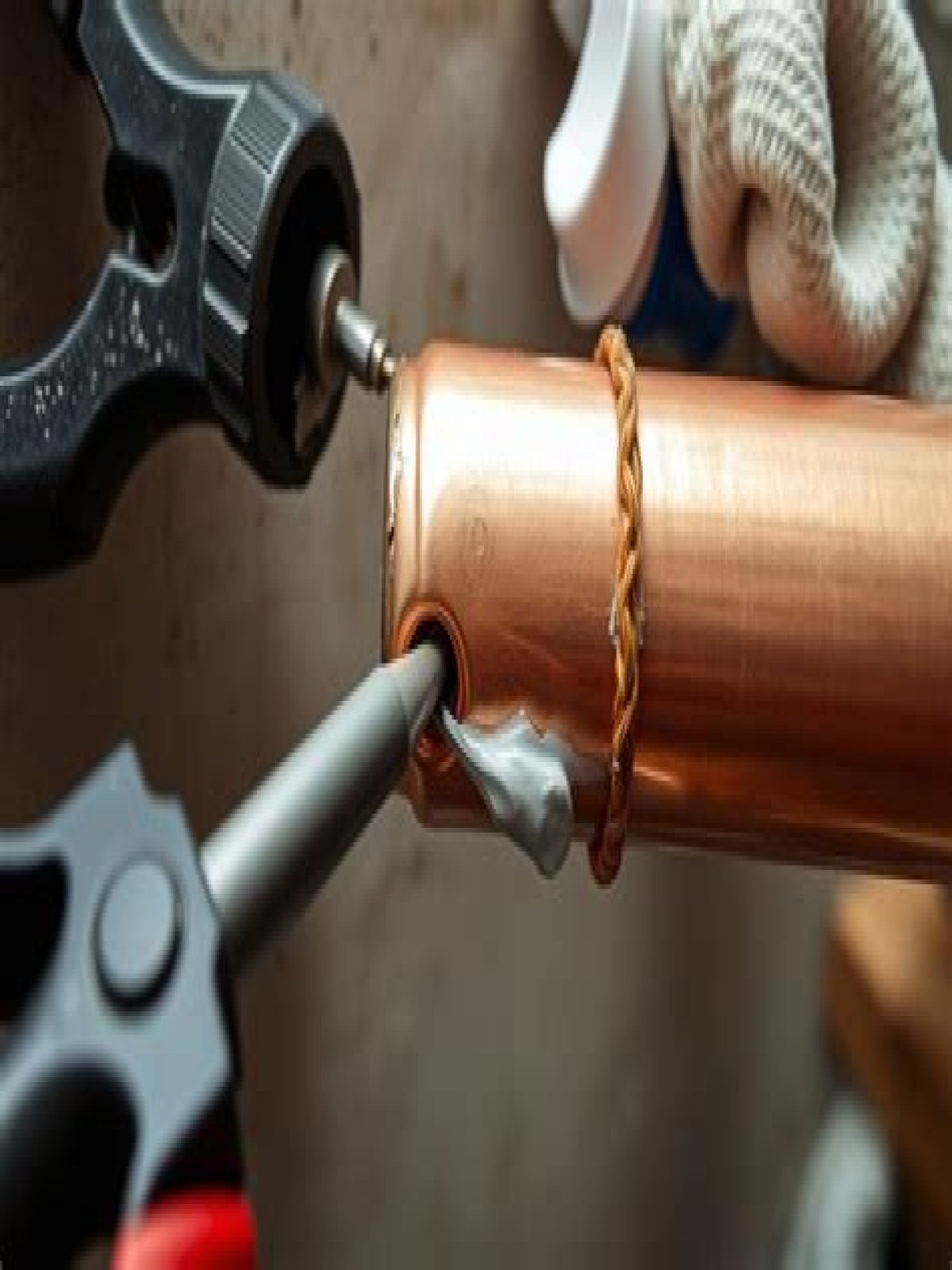 What can I use to fix a copper pipe leak?