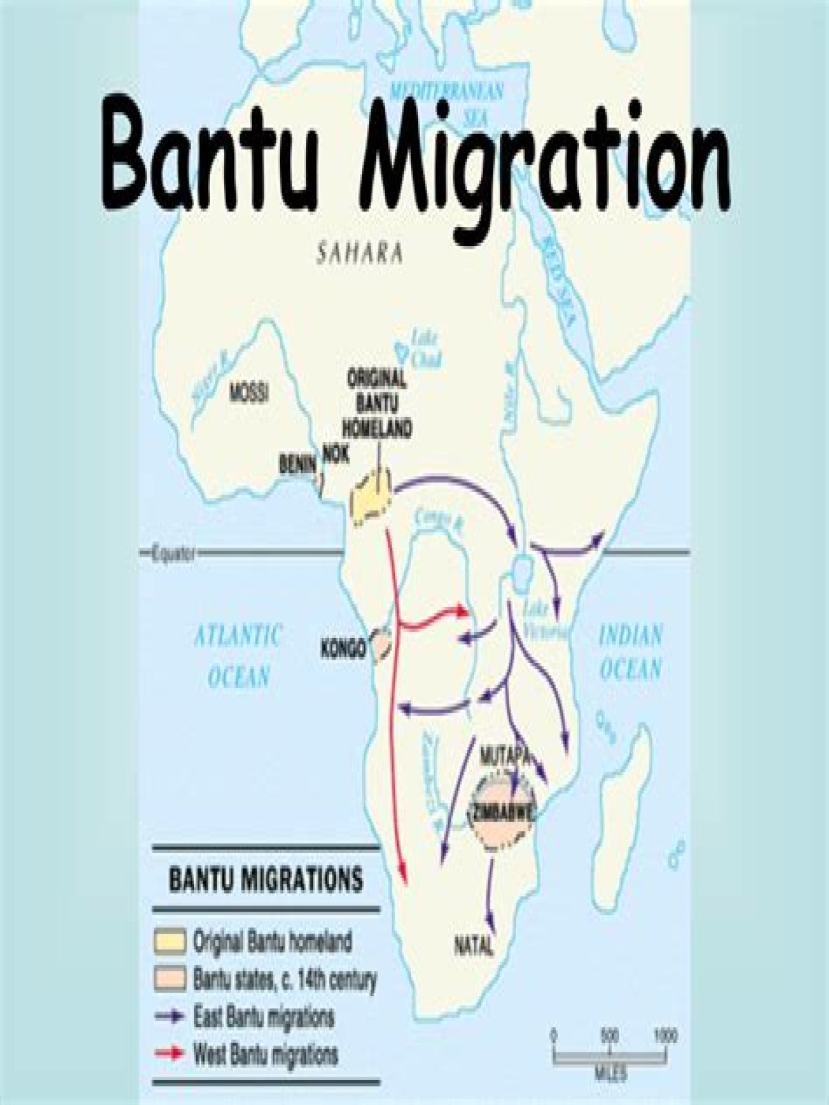 what do many historians believe caused the bantu migrations?