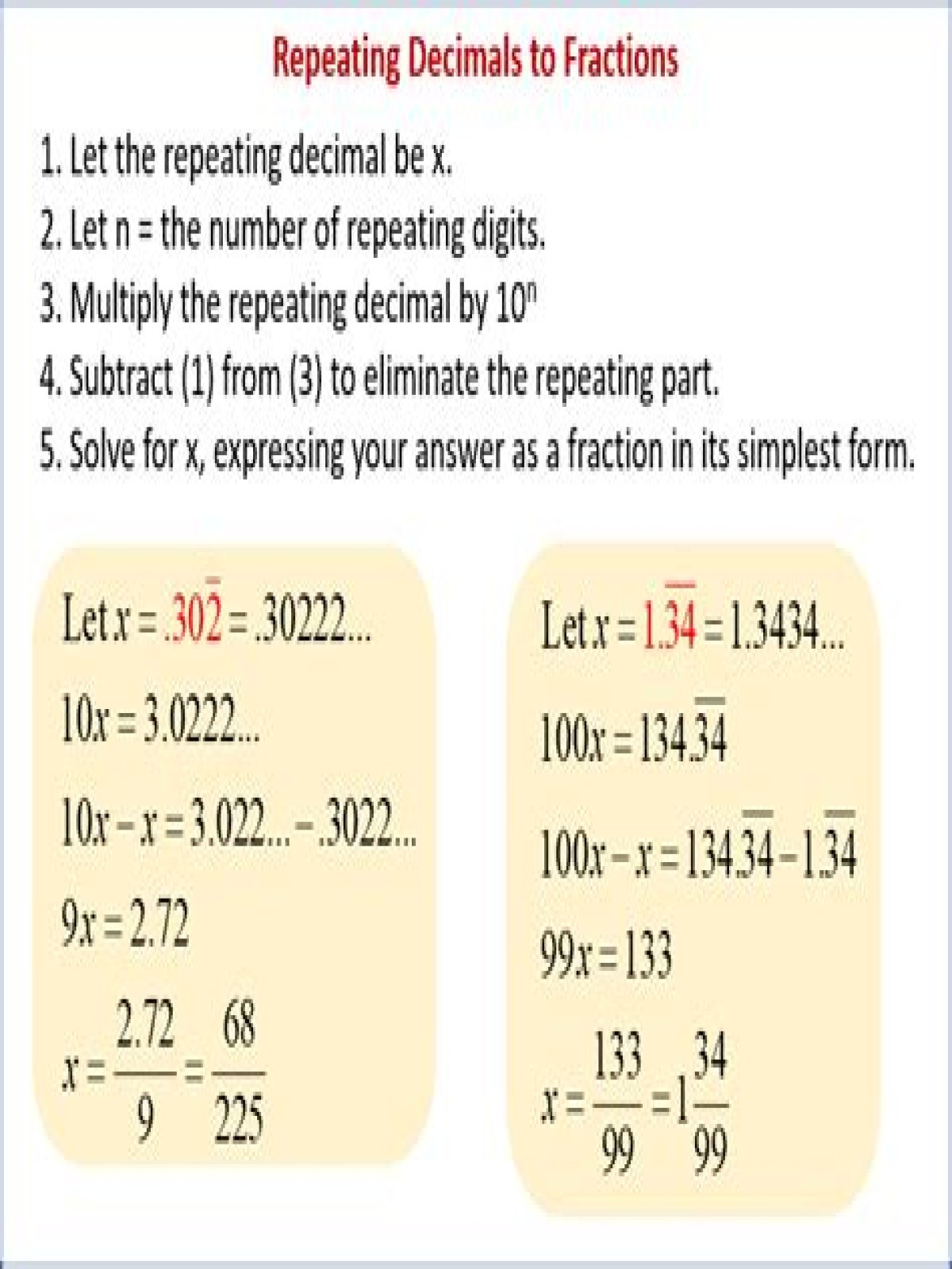 What Is 0.12 Repeating As a Fraction - Step-by-step process to convert the repeating decimal 0.12... into a fraction