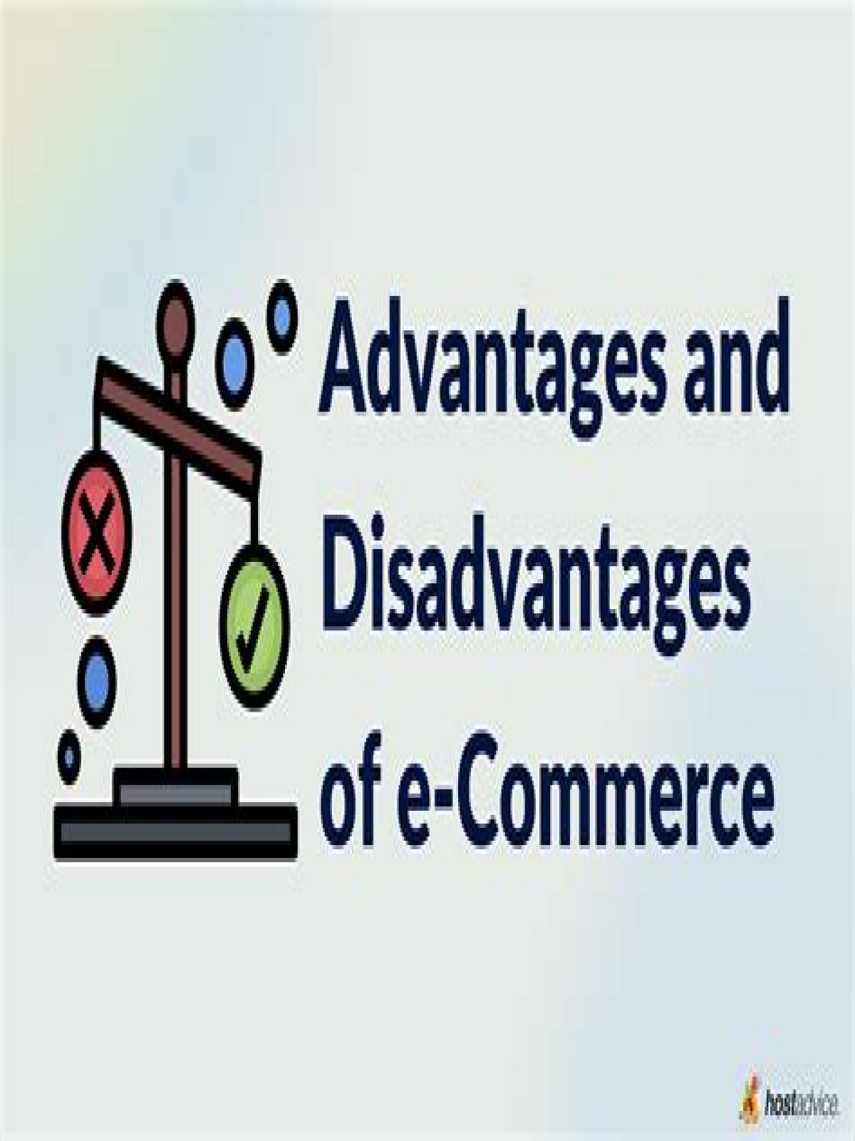 What is the advantage and disadvantage of a shopping?