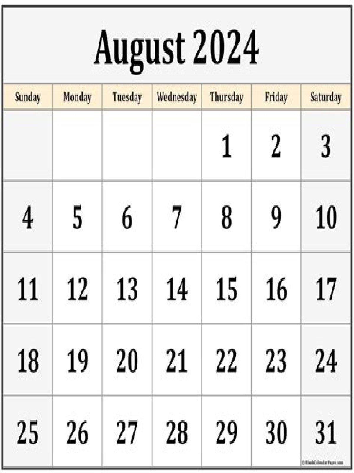 what month is august