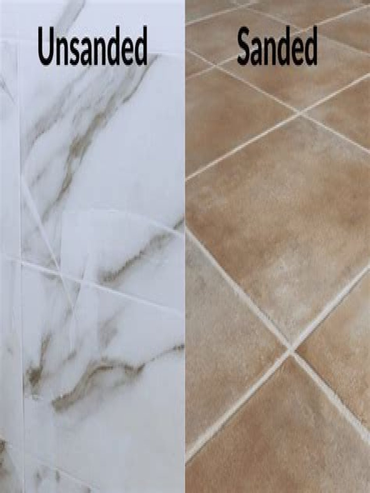What's better sanded or unsanded grout?