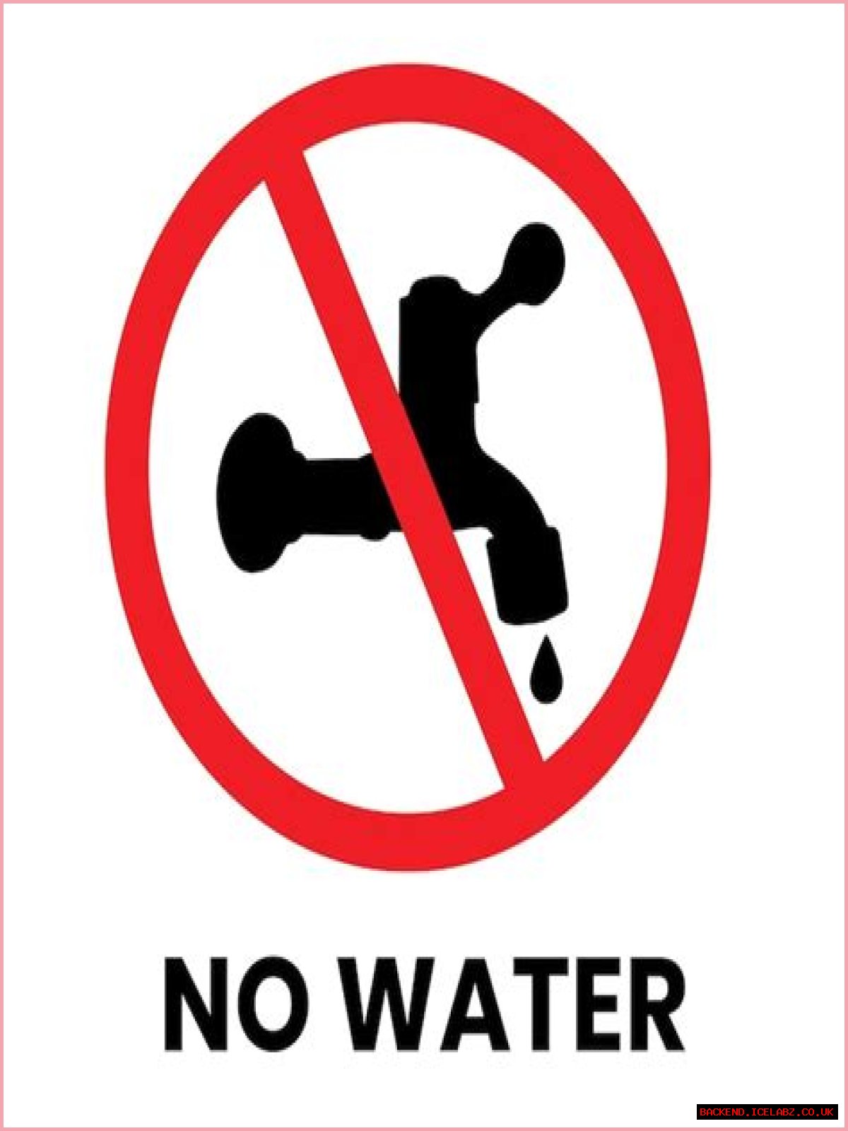 What to check when there is no water?