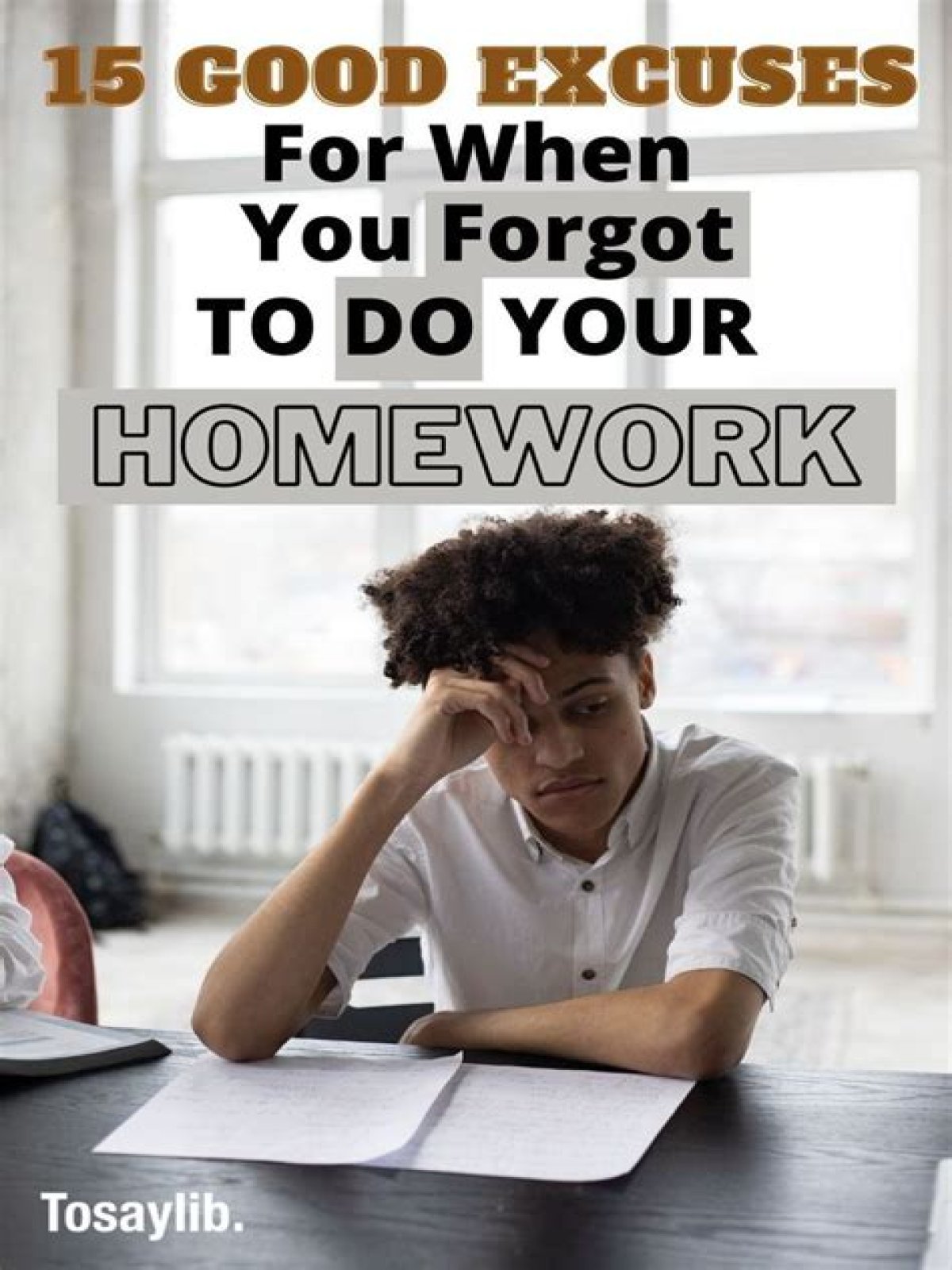 What to do if you forgot to do homework?
