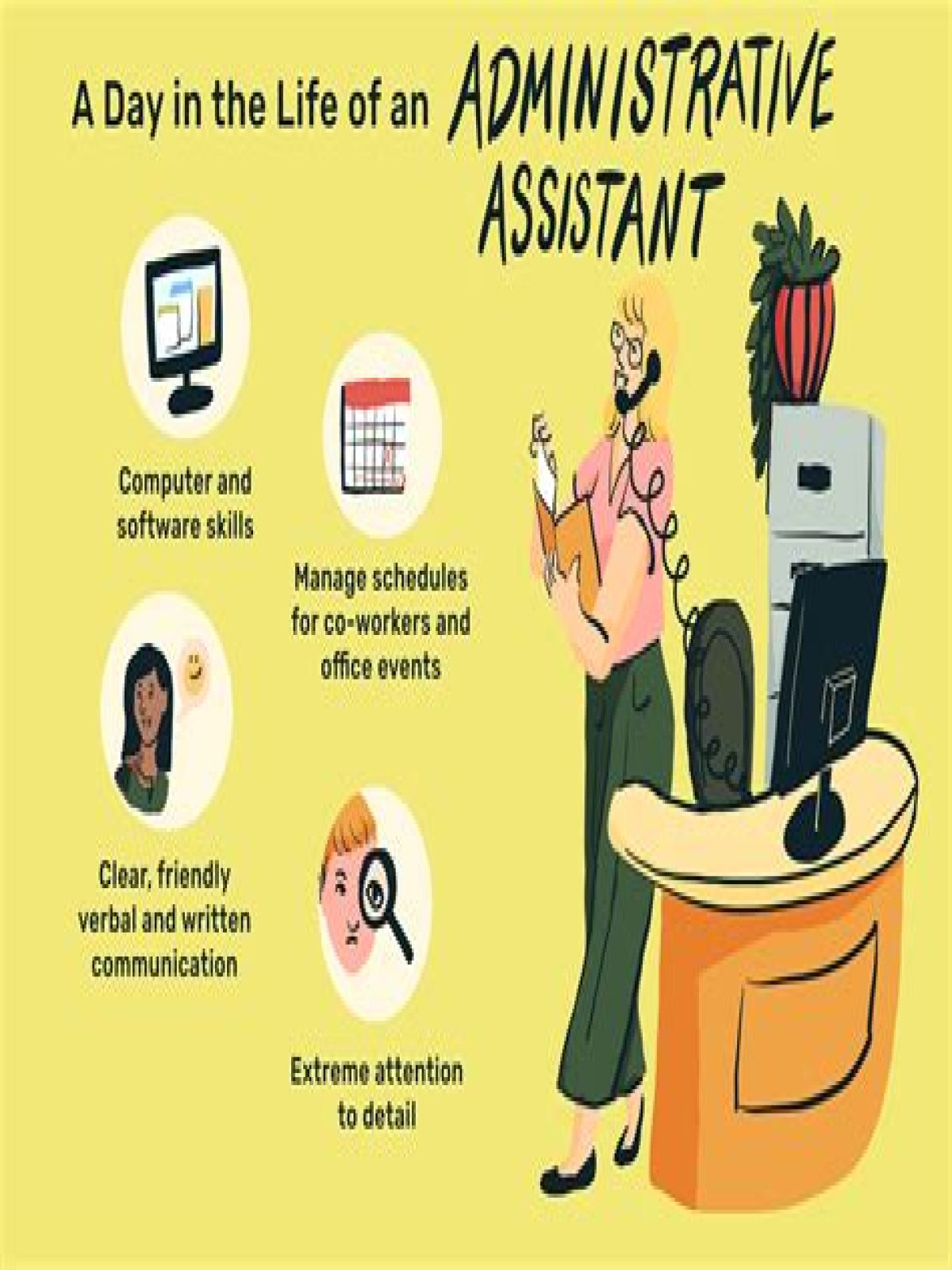 What type of job is administrative assistant?