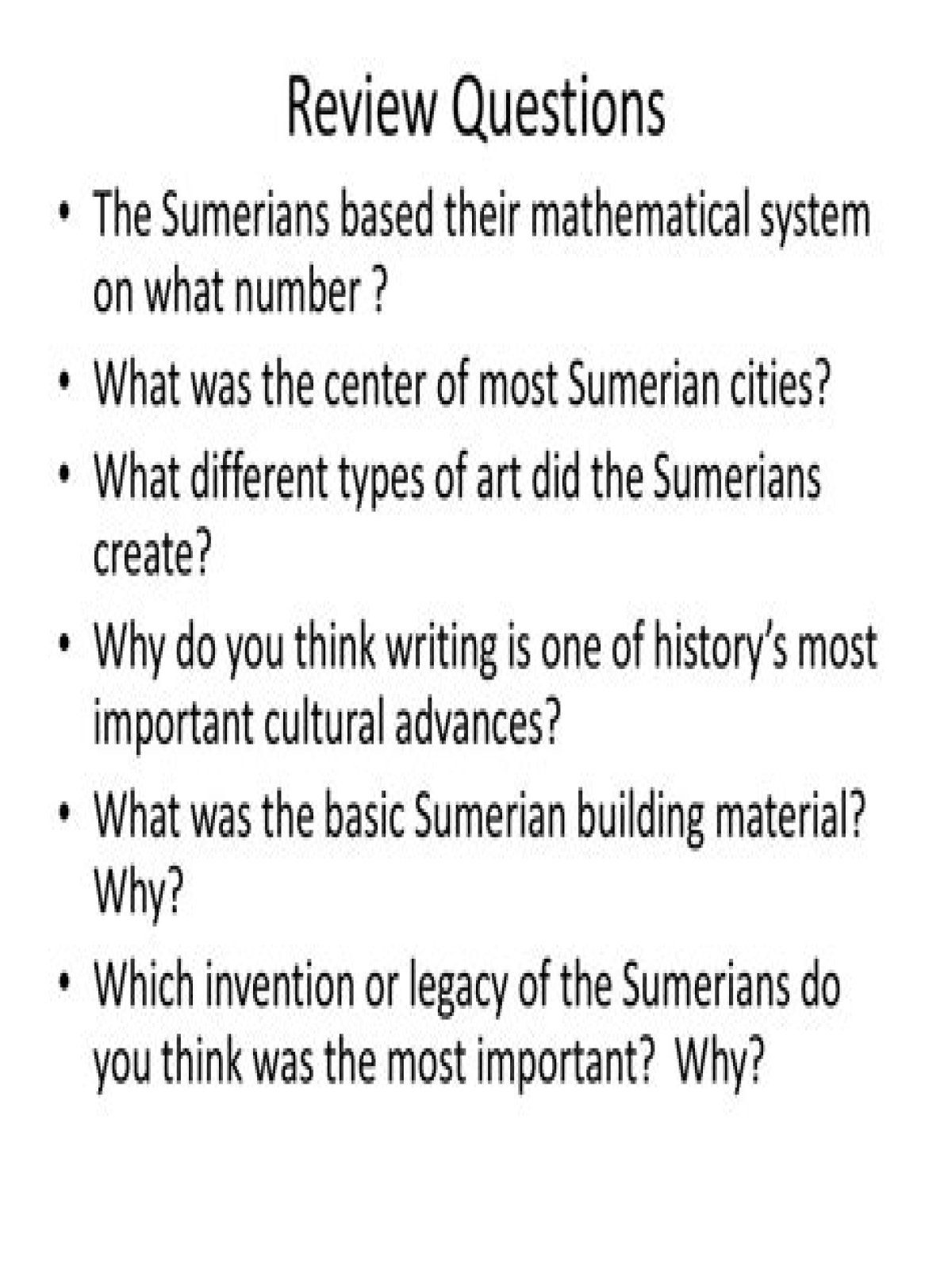 What was the basic Sumerian material?