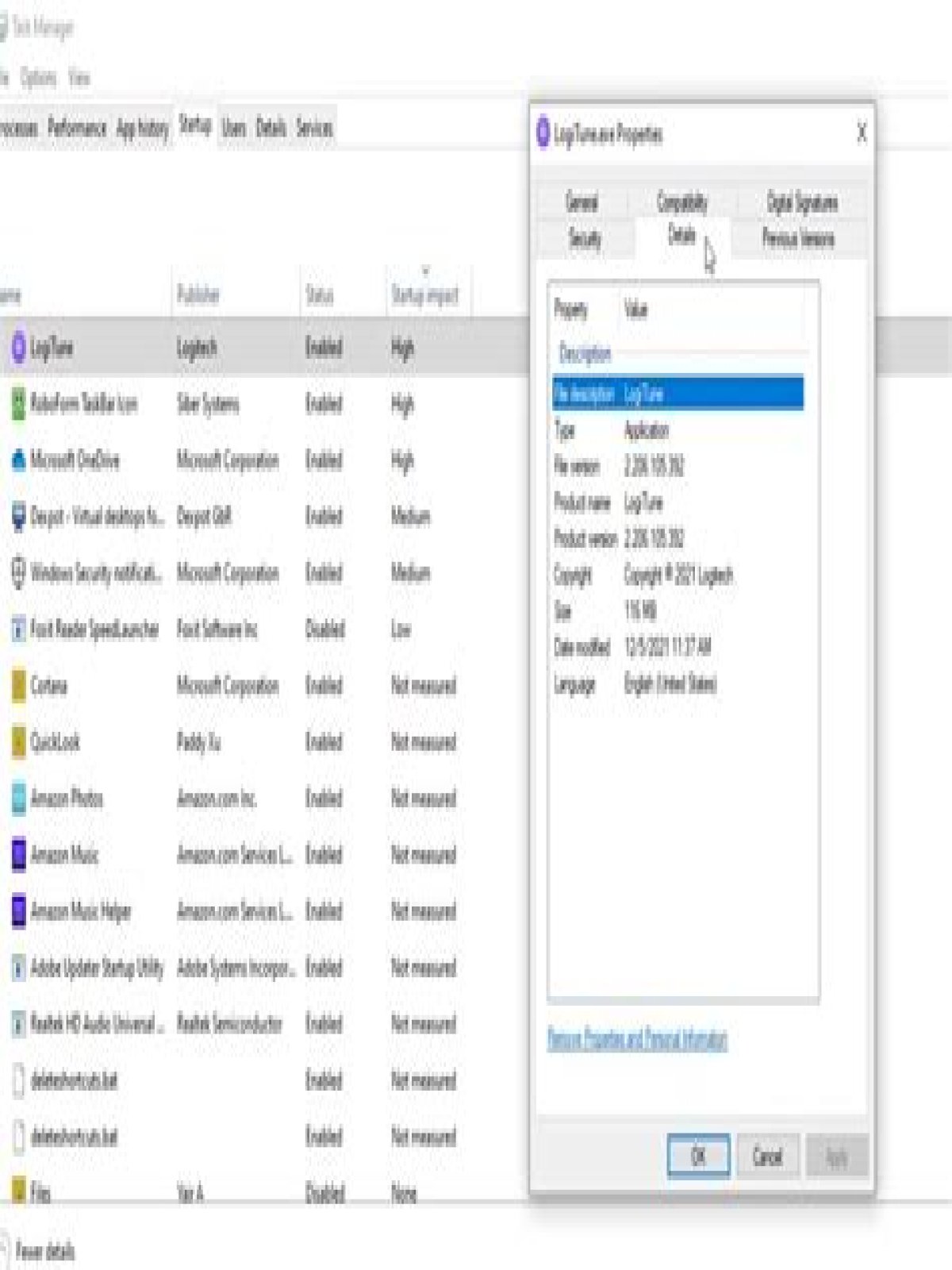 What Windows utility can be used to find out what processes are launched at start up?