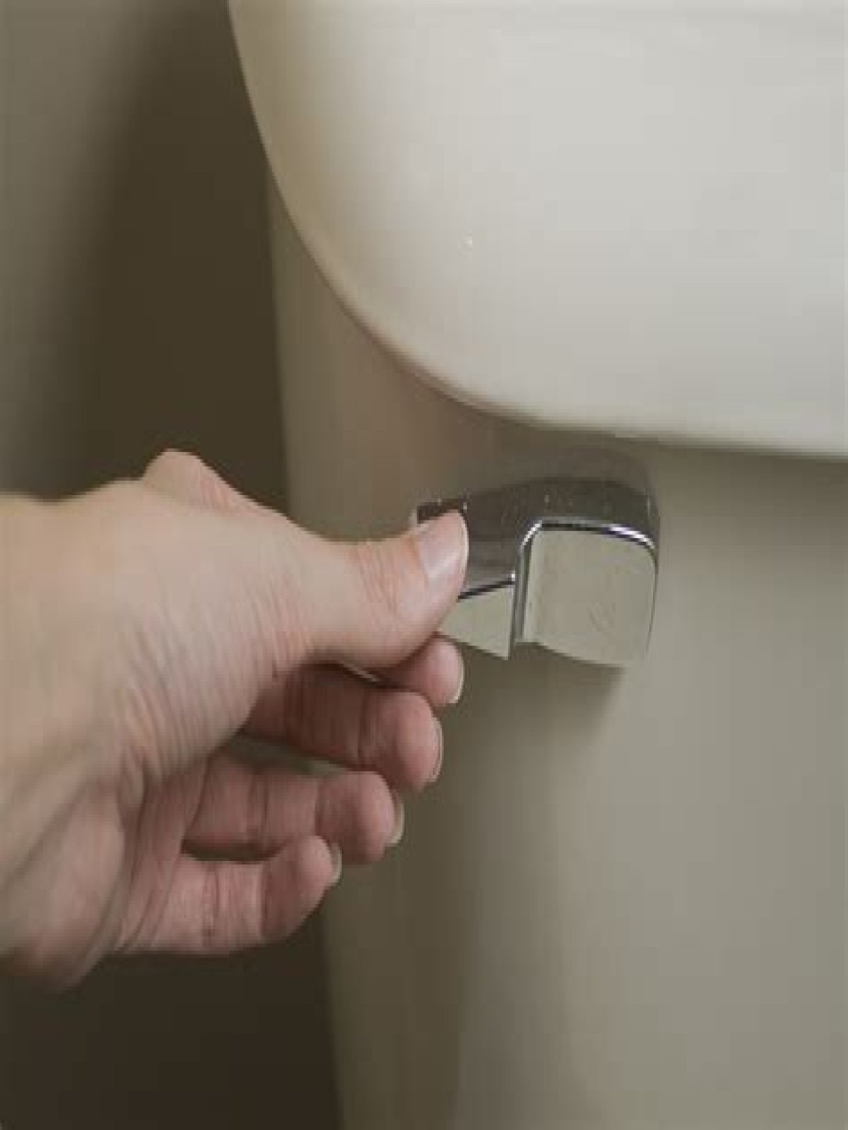When I flush the toilet water comes up in the tub?