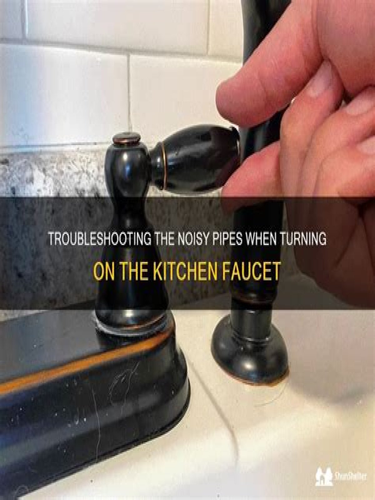 Why does my water line rattle when I Turn on the faucet?