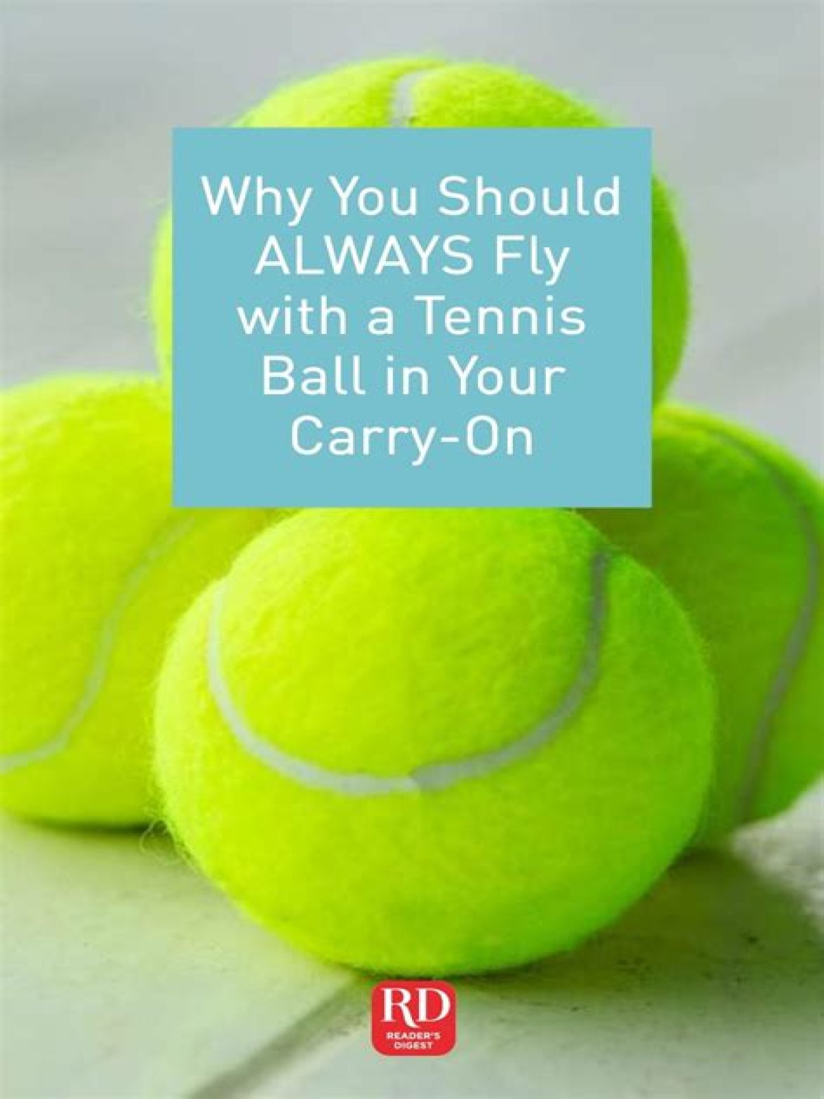 why fly with a tennis ball in your carry on
